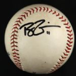 2008 Ryan Zimmerman Wasington Nationals Single-Signed Game Used OML (Selig) Baseball