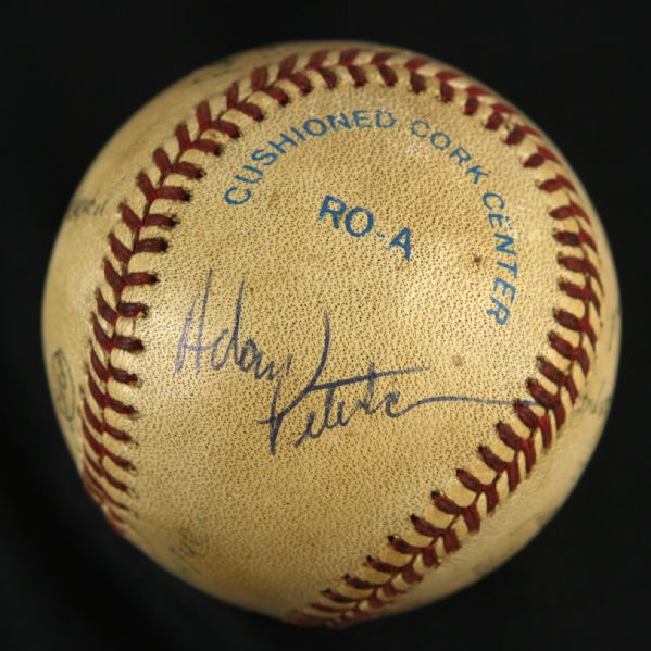 1990 Adam Peterson autographed Chicago White Sox Game Used OAL (Brown) Baseball (JSA)