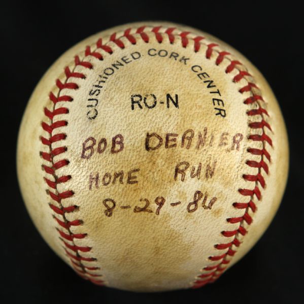 1986 Bob Deanier Home Run Game Used ONL (Feeney) Baseball 