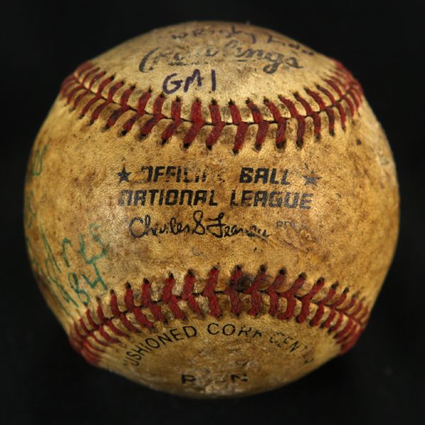 1984 Cubs Vs. Padres Wrigley Field ONL (Feeney) Baseball