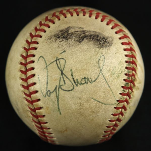 1970-86 Darryl Strawberry New York Mets Single-Signed Game Used ONL (Feeney) Baseball (JSA)