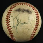 1970-86 Darryl Strawberry New York Mets Single-Signed Game Used ONL (Feeney) Baseball (JSA)