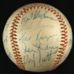 1972 Milwaukee Brewers Team Signed Baseball w/ 22 Signatures (JSA)