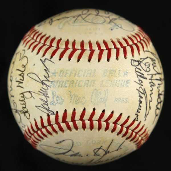 1980 Milwaukee Brewers Team Signed OAL (MacPhail) Baseball w/ 23 Signatures (JSA)