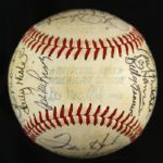 1980 Milwaukee Brewers Team Signed OAL (MacPhail) Baseball w/ 23 Signatures (JSA)