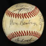 1980 Milwaukee Brewers Team Signed OAL (MacPhail) Baseball w/ 23 Signatures (JSA)
