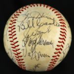 1980 Milwaukee Brewers Team Signed OAL (MacPhail) Baseball w/ 23 Signatures (JSA)