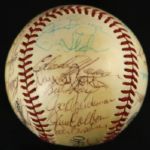 1976 Milwaukee Brewers Team Signed Official League Baseball w/ 29 Signatures (JSA)