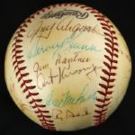 1976 Milwaukee Brewers Team Signed Official League Baseball w/ 29 Signatures (JSA)