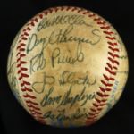 1982 Milwaukee Brewers Team Signed World Series Game 6 Used OAL (MacPhail) Baseball w/ 26 Signatures (JSA)
