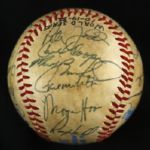 1982 Milwaukee Brewers Team Signed World Series Game 6 Used OAL (MacPhail) Baseball w/ 26 Signatures (JSA)