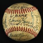 1982 Milwaukee Brewers Team Signed World Series Game 6 Used OAL (MacPhail) Baseball w/ 26 Signatures (JSA)