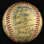 1982 Milwaukee Brewers Team Signed World Series Game 6 Used OAL (MacPhail) Baseball w/ 26 Signatures (JSA)