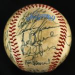 1982 Milwaukee Brewers Team Signed World Series Game 6 Used OAL (MacPhail) Baseball w/ 26 Signatures (JSA)