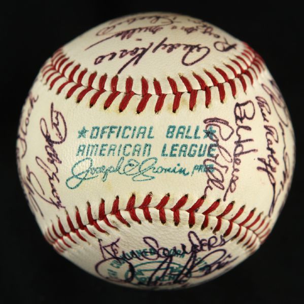 1971 Milwaukee Brewers Team Signed OAL (Cronin) Baseball w/ 32 Signatures (JSA)