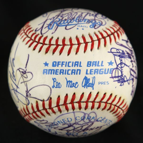 1982 Baltimore Orioles Team Signed OAL (MacPhail) Baseball w/ 29 Signatures *JSA*