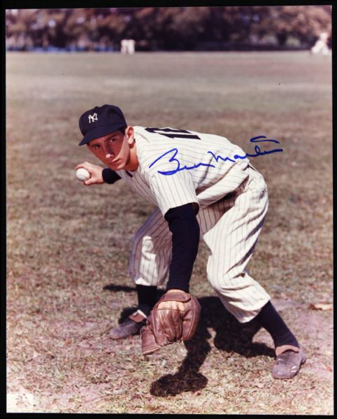 1980-89 circa Billy Martin New York Yankees Signed 8x10 Color Photo (JSA) 