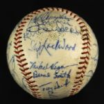 1970 Milwaukee Braves Team Signed OAL (Cronin) Baseball w/ 28 Signatures (JSA)