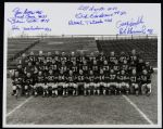 1956 Green Bay Packers Team Signed 8x10 B&W Photo - (9 Signatures) (JSA)
