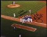 1992 Robin Yount Jim Gantner Milwaukee Brewers Signed 8x10 Color Photo (JSA)