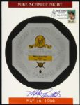 1990 (Post Marked May 26, 1990) Mike Schmidt Philadelphia Phillies Night Program (JSA) 