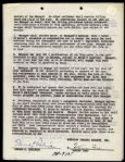 1958 Edwar G. Robinson American Gangster Actor Signed Play Contract "Middle of the Night" (JSA)