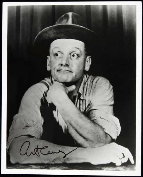 1980s Art Carney “Honey Mooners” Star Signed 8x10 B&W Photo (JSA)