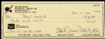 1994 Monte Irvin New York Giants HOF Signed Cancelled Check (JSA)