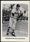 1960-65 Milwaukee Braves Warren Spahn 5"x7" Autographed Photo (JSA)