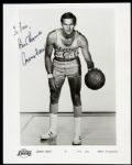 1970s Jerry West Los Angeles Lakers Signed B&W 8x10 Official Team Photo (JSA)