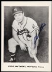 1960-65 Milwaukee Braves Eddie Mathews 5"x7" Autographed Photo (JSA)