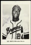 1960-65 Milwaukee Braves Lee Maye 5"x7" Autographed Photo (JSA)