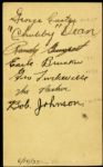 1937 Philadelphia Athletics Partial Team Signed 3”x5” Card (JSA) 7 signatures