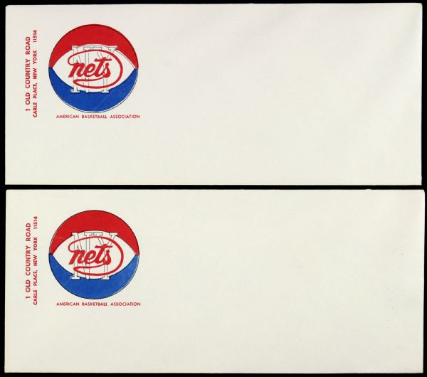 1968-76 ABA New Jersey Nets Envelope Collection (Lot of 3)