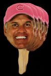 2000 circa Ryne Sandberg Chicago Cubs Life Size Pink Breast Cancer Masks (Lot of 5)