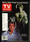 1979 Lou Ferrigno Bill Bixby Incredible Hulk TV Guide w/  Mailing Label