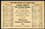 1930-40s Chicago Cubs Milwaukee Brewers AAA (3.5”x5.5”) Schedule “Watertown Chemical Products Co.”