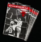 1982-83 Chicago Bulls Pocket Schedule Group (Lot of 13)  2 ¾” x4” in uncirculated