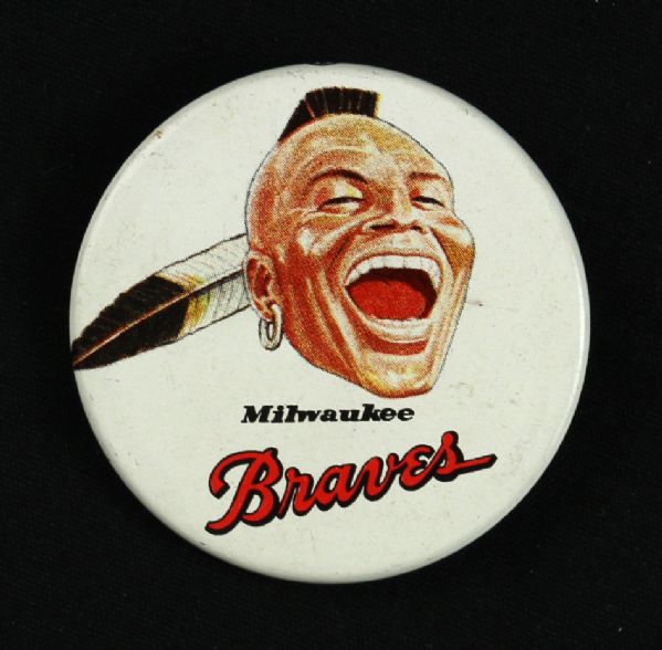 1960-65 circa Milwaukee Braves 2” Pinback Button (High Grade)