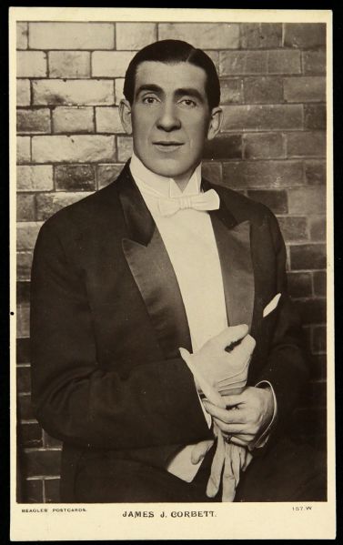 1907-15 James Corbett J. Beagles & Co. Divided Back Heavy Weight Champion Of the World Postcard