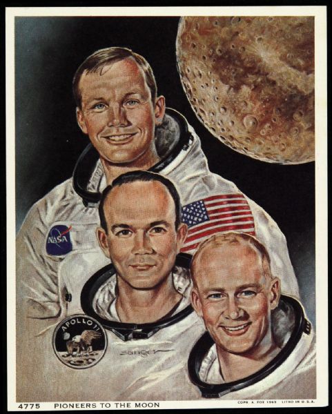 1969 Pioneers to the Moon Neil Armstrong 4”x5” Premium Photo