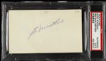 1952-73 Eddie Mathews Milwaukee Braves Signed 3x5 Index Card (PSA/DNA Slabbed)