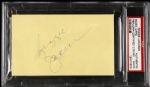 1970s Reggie Jackson A’s Yankees Orioles Signed 3x5 Index Card (PSA/DNA Slabbed)