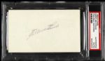 1970s Eddie Mathews Milwaukee Braves Signed 3x5  Index Card (PSA/DNA)