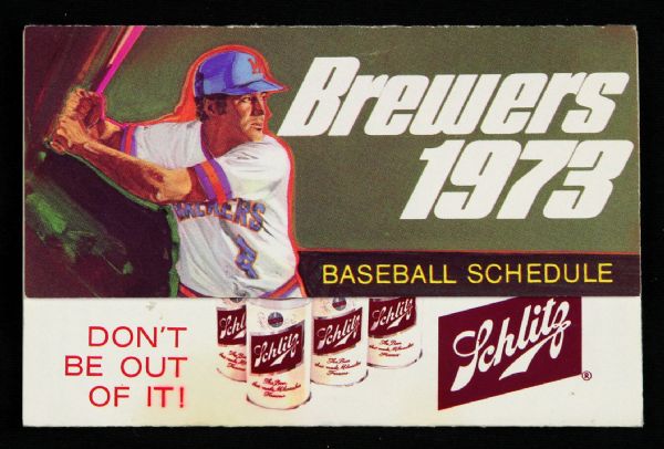 1973 Milwaukee Brewers Pocket Schedule