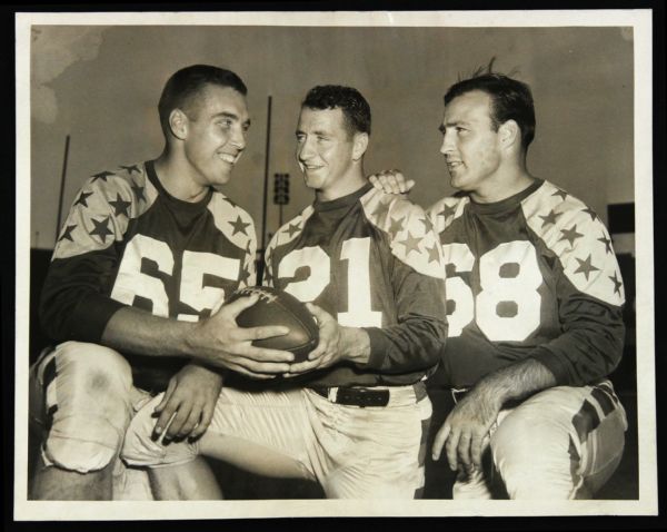 1953 Tom Scott Virginia Gib Len Dawson College All Stars Original 8x10 B&W Press Wire Photo
