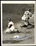 1950s Duke Snider Brooklyn Dodgers 7”x9” Autographed Original Wire Photo (JSA)