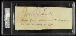 1920s circa Jess Willard Heavyweight Boxing Champion Clipped Signed Note (PSA/DNA Slabbed)
