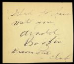 1950s Ethel Barrymore Secretarial Signed 5”x5” album page 