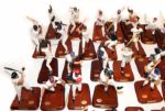1999-2000's Danbury Mint Issued Baseball Legends Statues (Lot of 58)